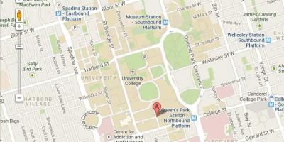 Mapa ng university of Toronto St George