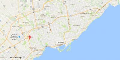 Mapa ng West Deane Park distrito Toronto