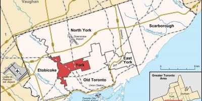 Mapa ng York Toronto