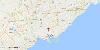 Mapa ng Yorkville distrito Toronto